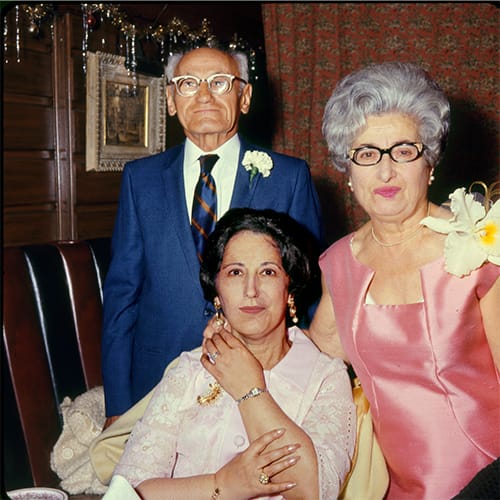 My mother with her parents