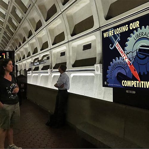 Jeff Gates' poster in the DC Metro