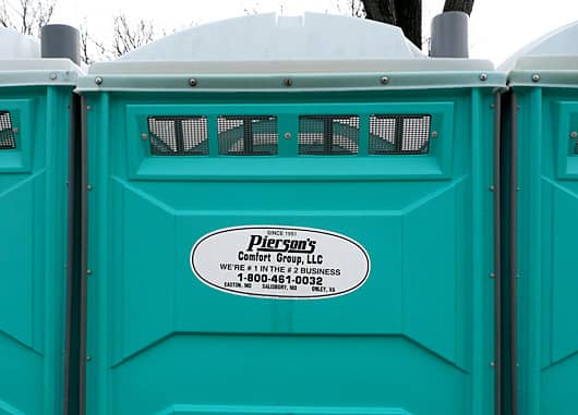 Sign on Porta-Potty