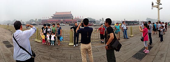 Chinese Tourists, Tiananmen Square, Beijing